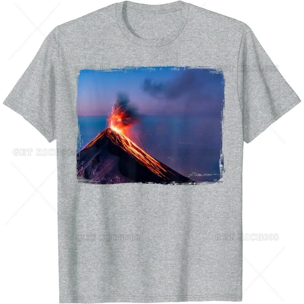 Любитель вулканов Магма География Геология Крутая футболка Мужская Женская Графические футболки Для улицы Пеший туризм Путешествия Короткая футболка