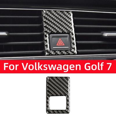 Для Volkswagen Golf 7 Gti R Gte Gtd Mk7 2013-2019 Auto Center Control Аварийная сигнальная лампа Крышка Наклейка Отделка Автомобильные аксессуары