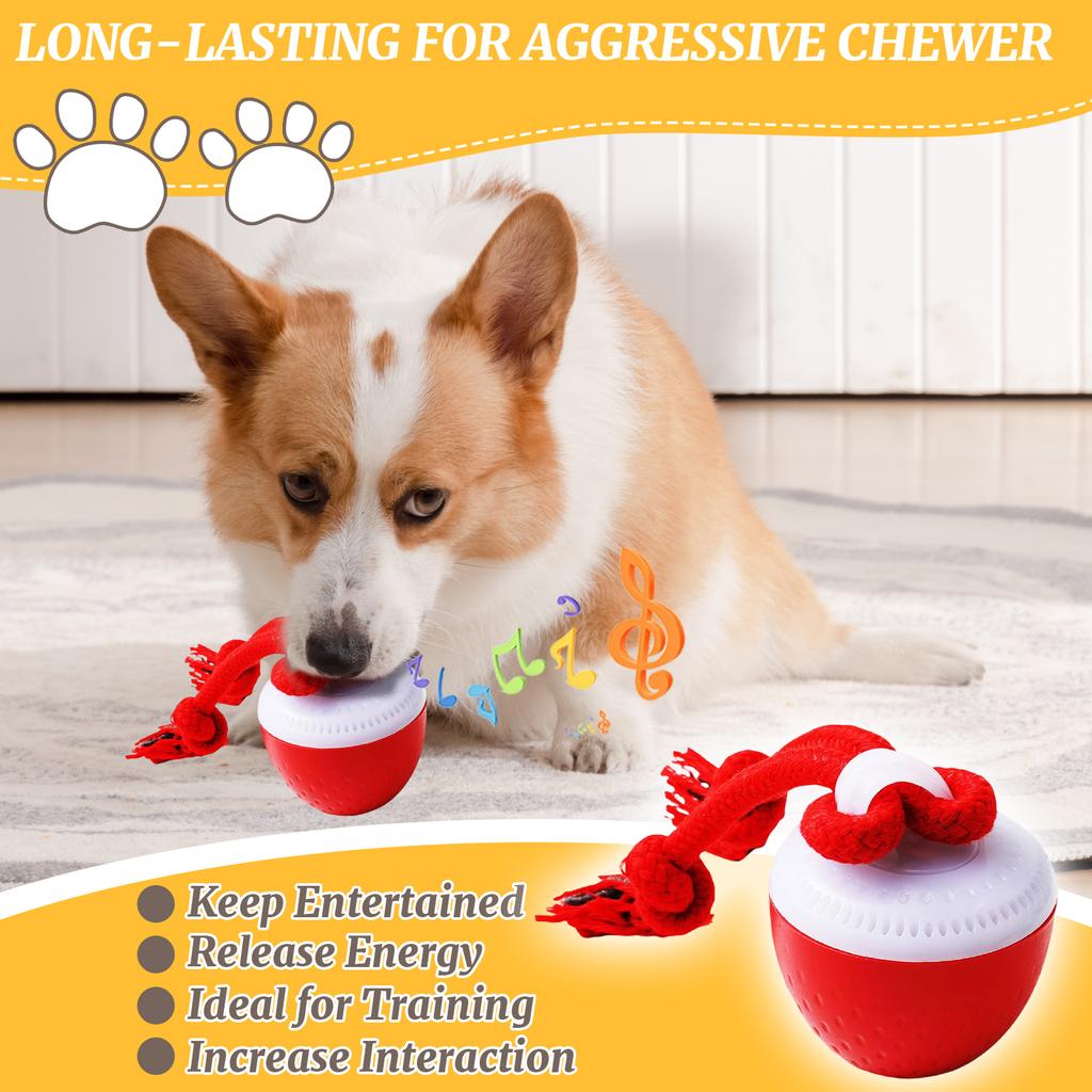 Intelligent Bites Resistant Teasing Dog Ball Grinding Sound Toy , Intelligent Rolling Ball For Electric Dogs To Relieves Boredom And Roll