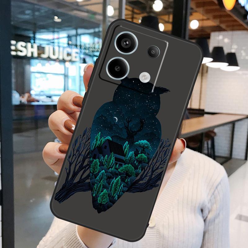 Акварельная сова Животное Чехол Для Xiaomi Redmi Note 13 Pro 12 11 9 10 Pro 9S 10S 11S 12S Redmi 12 10C 12C 13C Чехол