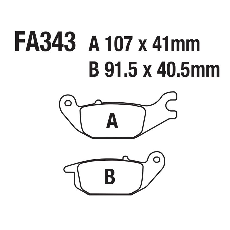 USERX Motorcycle Disc Brake Pads For FA343 HONDA CBR125 XL125 Z125 CBR150 YAMAHA MW125