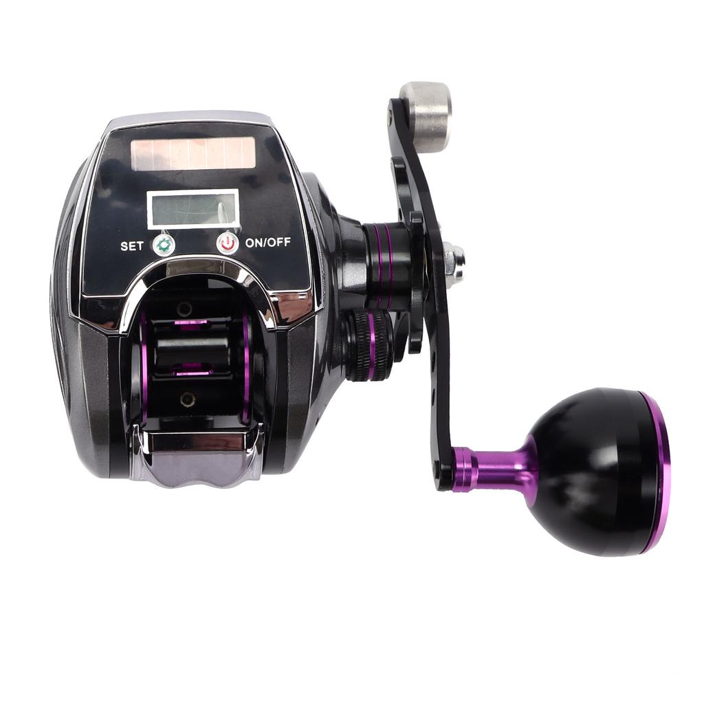 Водонепроницаемая безынерционная катушка с цифровым дисплеем 8.0:1 Передаточное число 18+1 Количество подшипников Рыболовная катушка Счетчик(Правая рука )