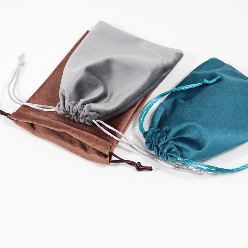 Velvet Drawstring Jewelry Bag - Earphones, Accessories, Dustproof, Storage Solution