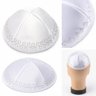 Smooth Surface Yarmulke Satin Fabric Skull Cap Durable Kippah Cap Prayer Occasion