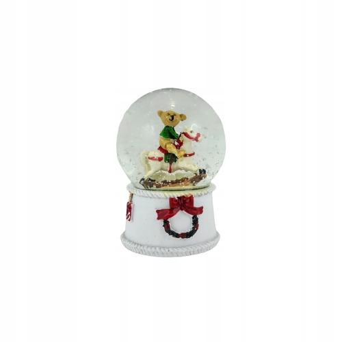 Snow Globe with Teddy Bear on Horse 6