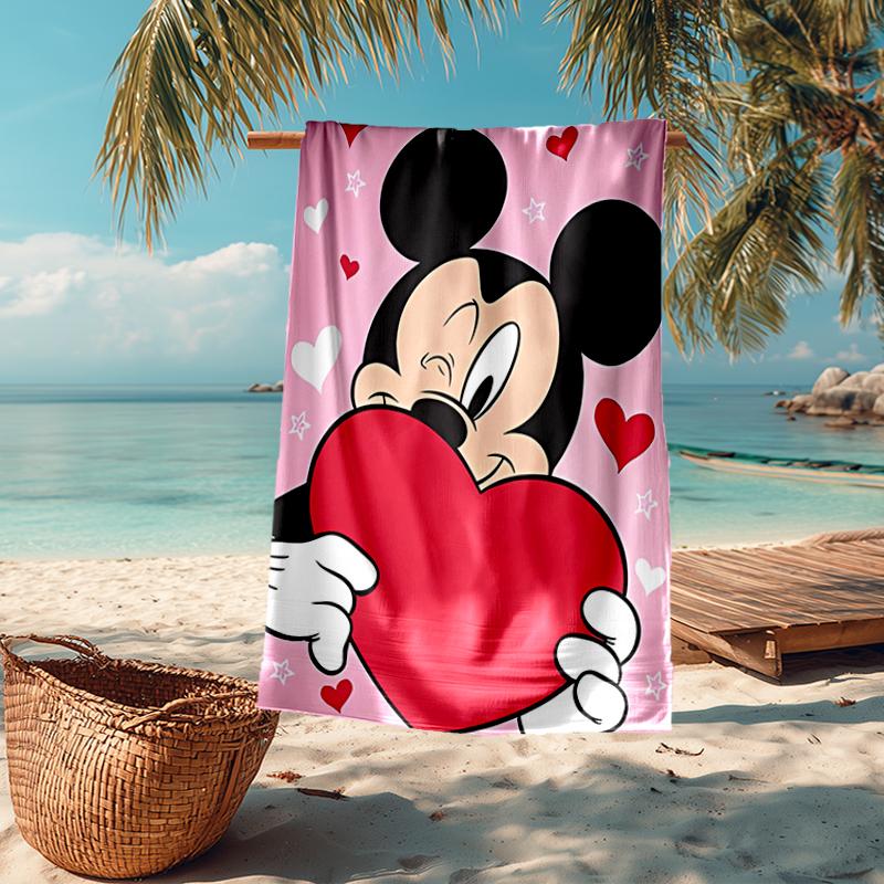 Ultra-Soft Beach Towel with Mickey Theme,Ideal for Pool - Camping, Diving - Perfect Travel Essential, Vibrant Beach Towel.