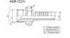 Końcówka Agr Dn32 1 1/2" Bsp S55
