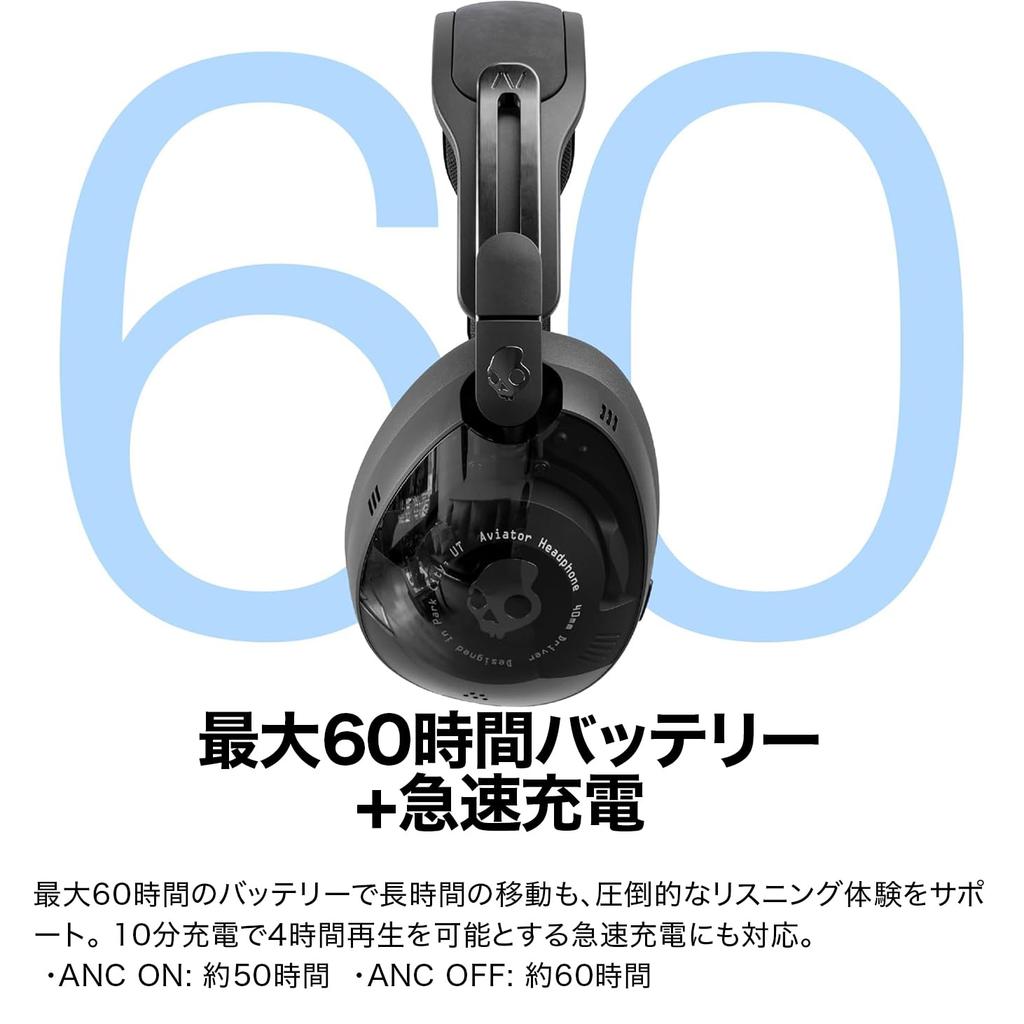 Официальный магазин Skullcandy Авиатор 900 ANC THX Пространственный звук + Отслеживание положения головы 6-микрофонное Беспроводные наушники с активным шумоподавлением и внешним звуком