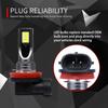 2 шт. H11/H8 DC12V-24V/12W/3000K/800LM 12LEDs SMD-3030 Автомобильные светодиодные противотуманные фары