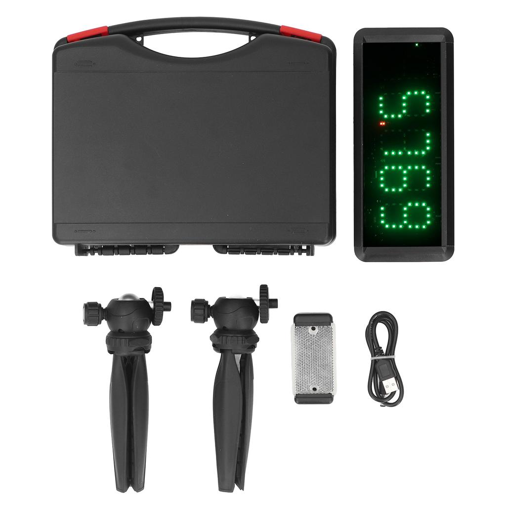 Wireless Sprint Timer Battery Powered Laser Stopwatch Timing Clock for Motorcycle Cycling Speed Training Short Run Race