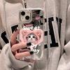 Mobile Phone Cases for iPhone 11 13 XR 15 Pro Max 12 14 Pro Max Case iPhone 16 XS Max Mirror Protective Case Mirror Exquisite Cartoon Waterproof