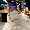 Чехол Samsung Z Flip7 с текстурой овчины - Ударопрочный, устойчивый к царапинам ПК с ремешком против потери