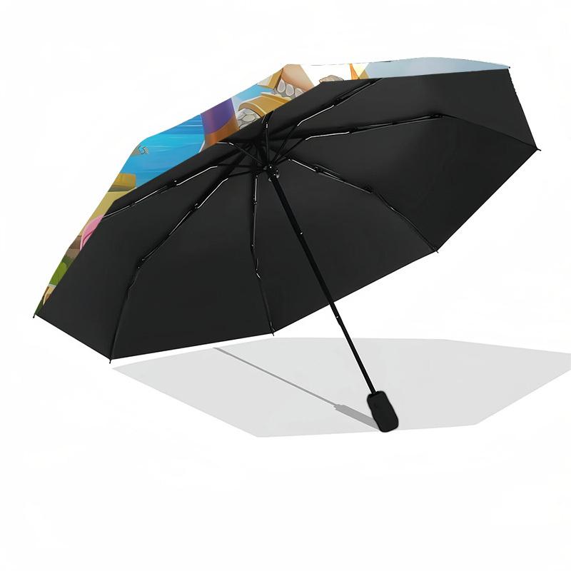 Clash Royale, Heroes- Automatic Opening and Closing, 8-rib Structure Portable Umbrella, Suitable for Men and Women in All Seasons - Perfect