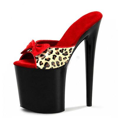 Женская танцевальная обувь, сандалии на тонком каблуке, высокие каблуки, женские тапочки на платформе с кристаллами на платформе 15 см, обувь для ночного клуба YKC