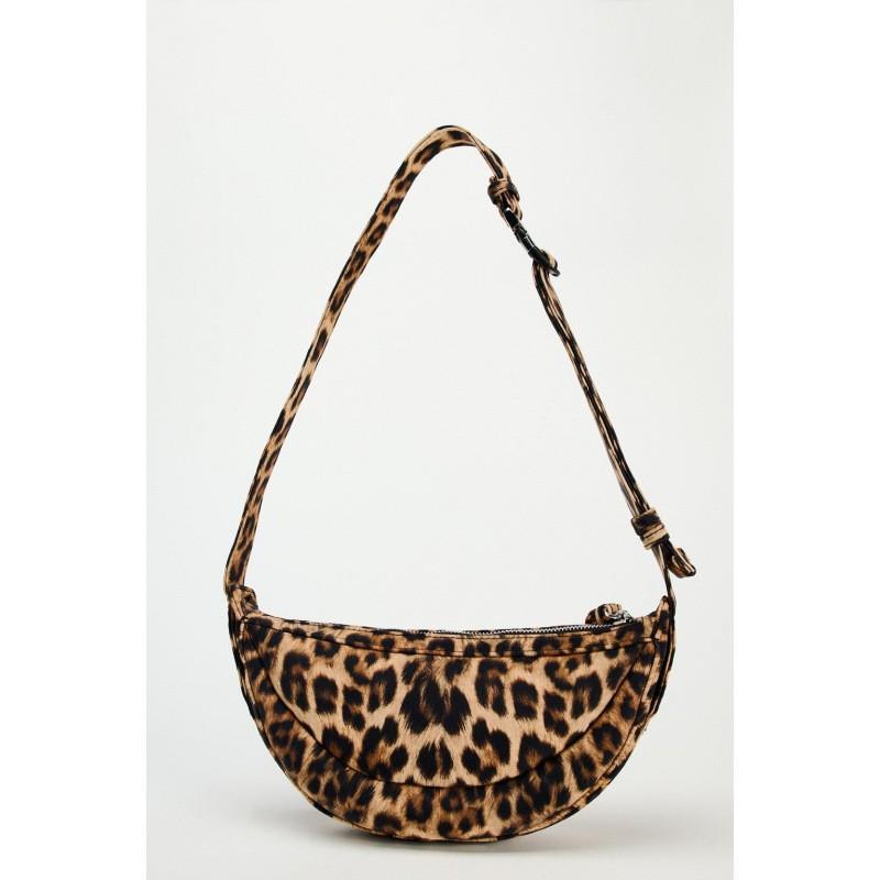 Z Family Cross-border Women's Bag 2025 Fashionable Popular Leopard Print Single-shoulder Casual Cross-body All-matching Chest Dumpling