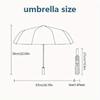 Dark Elegance 8 Ribs 3Fold Black Glue Uv Protection Umbrella Sun Protection Rainproof Compact Folding Umbrella For Travel Daily Use C923674