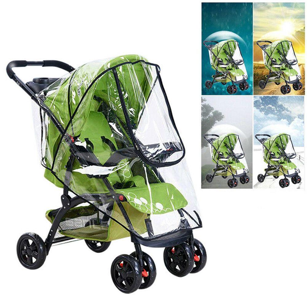 For Baby Pushchair Umbrella Universal Buggy Raincover Pushchair Wind Shield Stroller Rain Cover