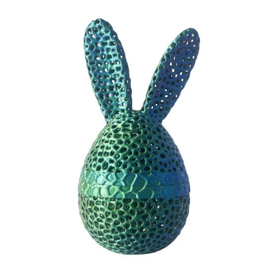 Пасхальная фигурка кролика из яичной скорлупы, полое украшение для стола в виде кролика из яичной скорлупы, статуэтка весенних кроликов
