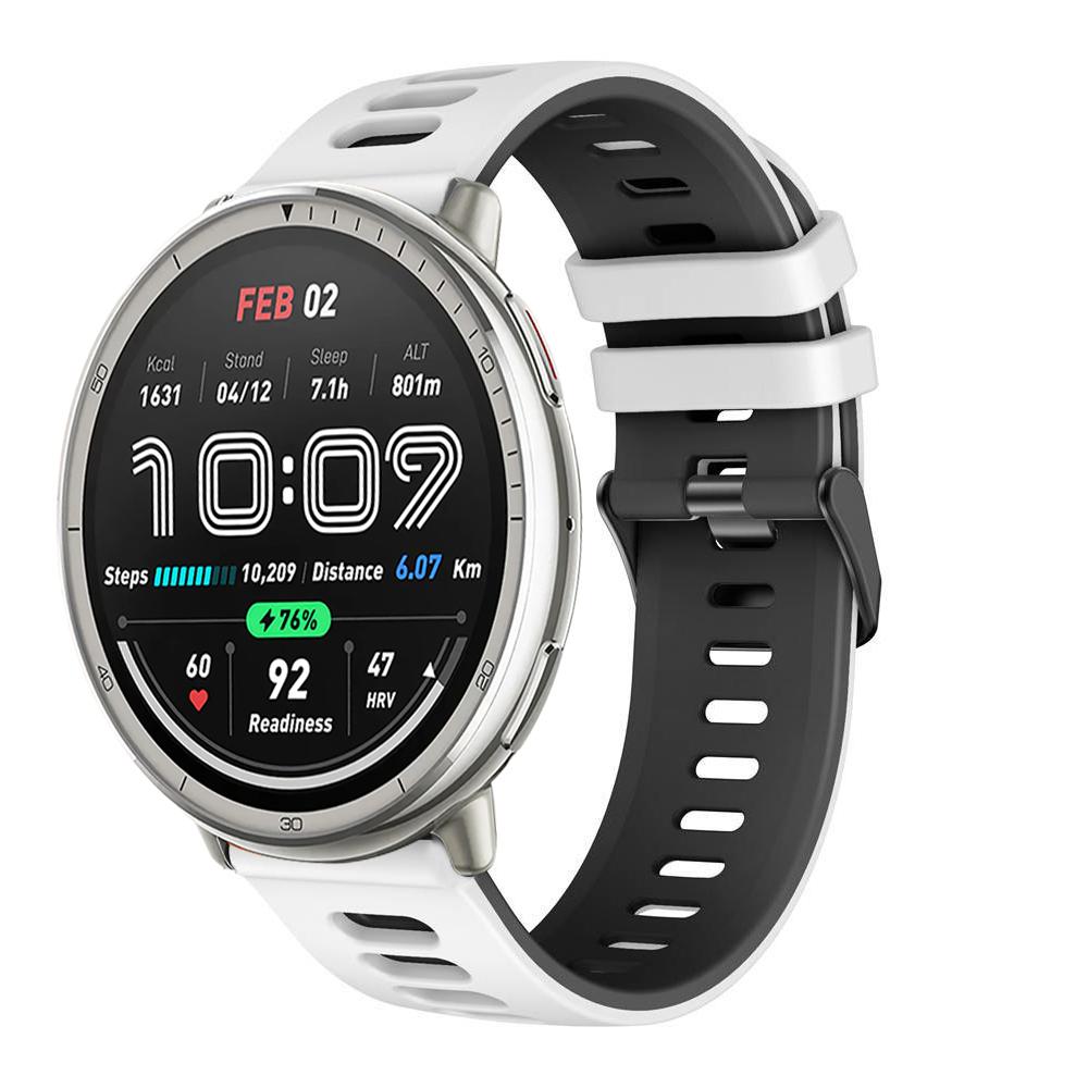 Силиконовый ремешок 20 мм 22 мм для Amazfit Active 2/GTS 4 mini 3 2 2e/Bip-U-lite Браслет для Amazfit GTR/Balance/Bip 5 6/Stratos Ремешок