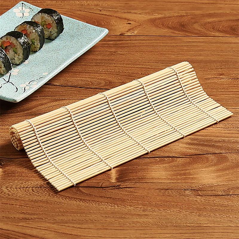 24X24Cm Sushi Bamboo Rolling Mats Onigiri Rice Tools Non-Stick Diy Sushi Mat Bamboo Japanese Kitchen Accessories