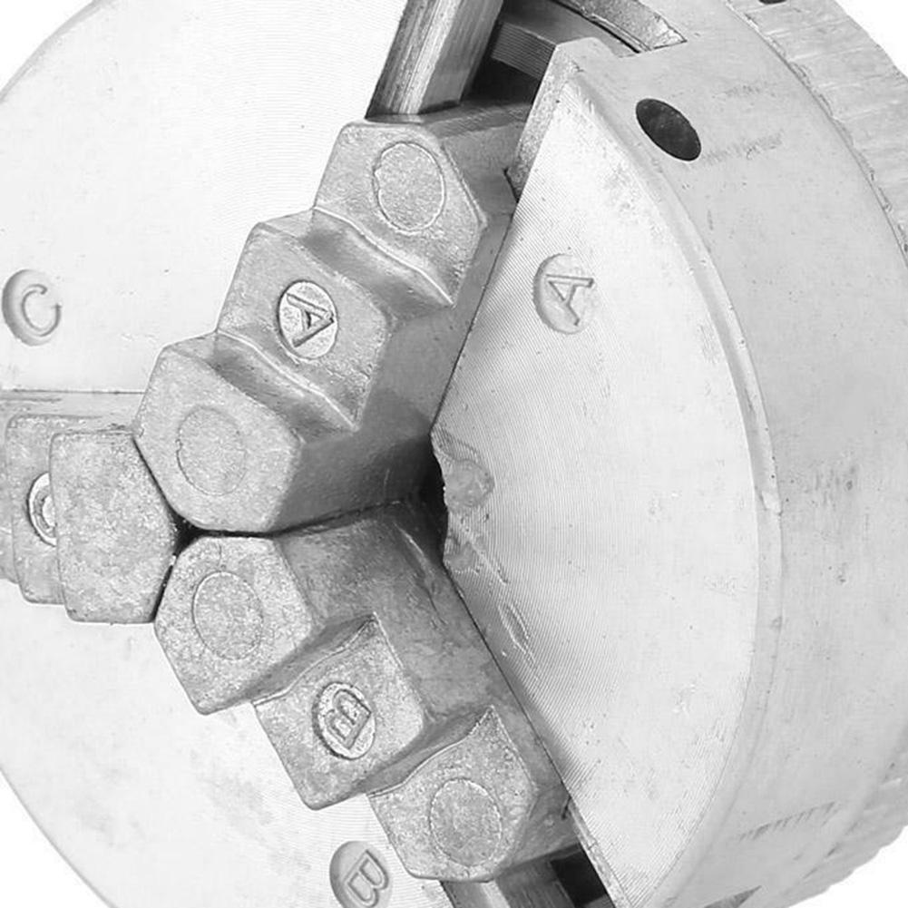 3-кулачковый ручной патрон Независимые принадлежности для токарного станка 3-х кулачковый ручной токарный патрон Высокоуглеродистая сталь Самоцентрирующаяся мини-дрель