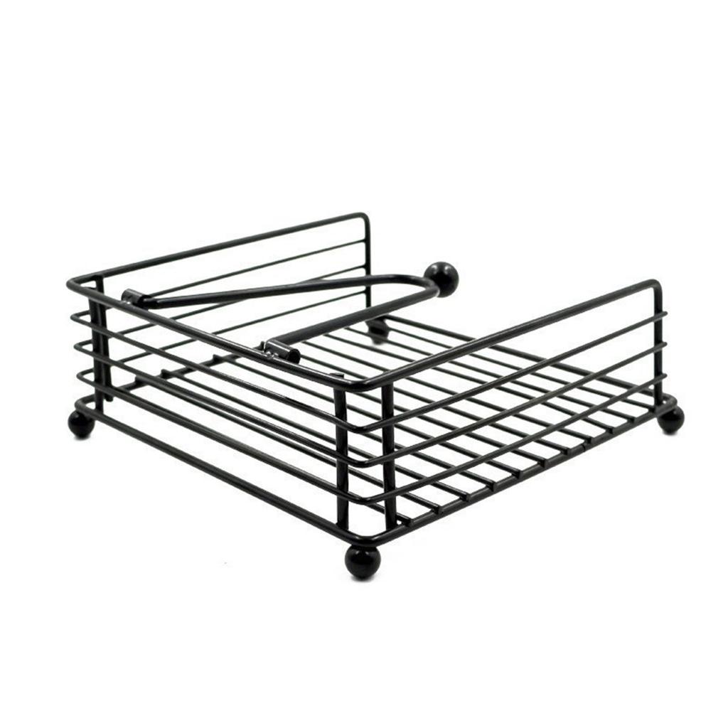 Плоский держатель для салфеток, металлический кухонный держатель для салфеток с утяжеленным натяжным рычагом, диспенсер для салфеток в деревенском стиле для столешницы, стола