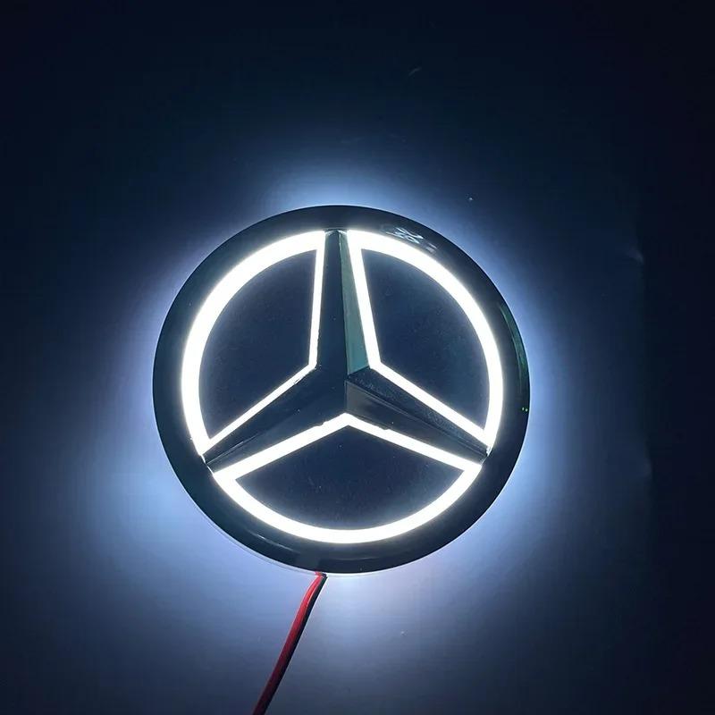 D59.5cm ABS LED Car Rear Trunk Emblem Badge Light for Mercedes-Benz S Class a Class B Class C Class E GLA GLK ML GL GLC GLE Rear PWJN1