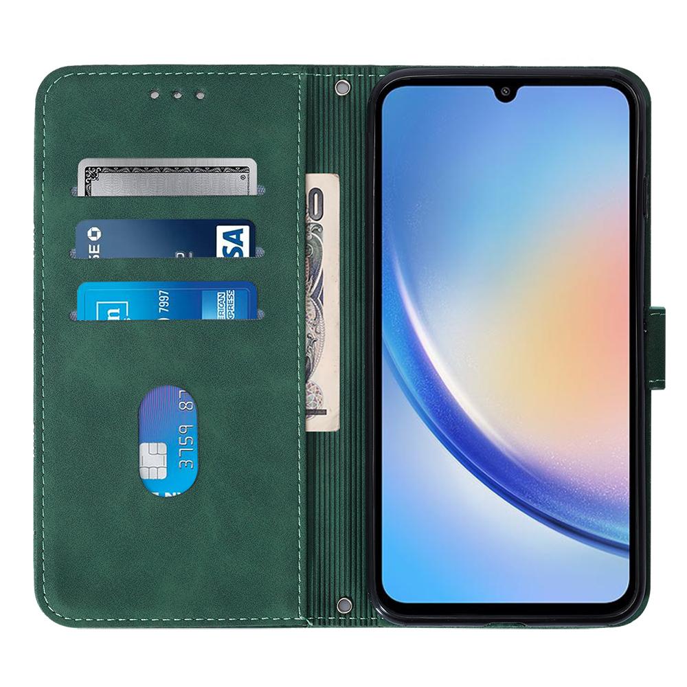 For Samsung Galaxy A35 5G Leather Case with Hand Strap Wallet Stand Phone Cover