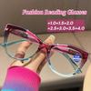 Fashionable Women Reading Glasses Unisex Retro Trendy Cat Eye Frame Presbyopic Glasses Men Popular Far Sight Eyewear 0 To +4.0