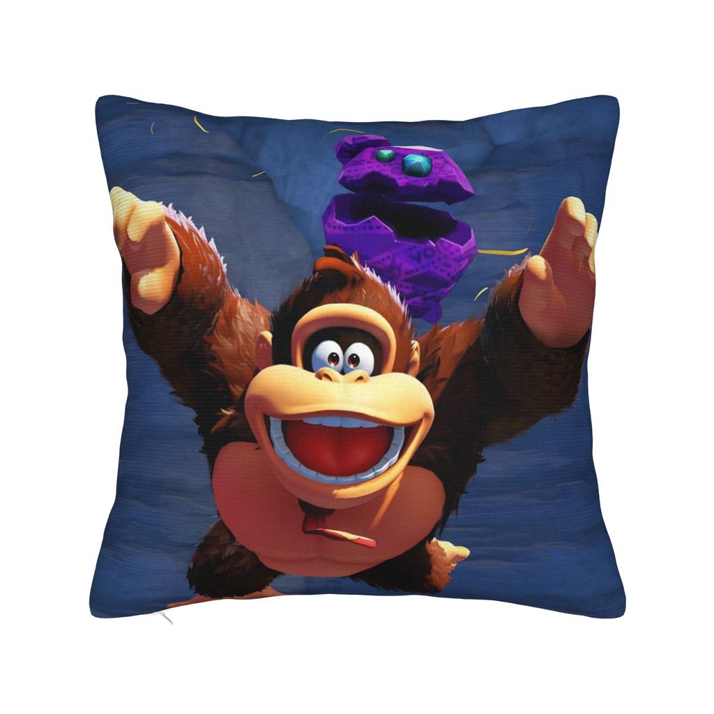 Декоративные наволочки Игры Donkey Kongs Bananza Мерч для дома Наволочка для декоративной подушки Прямая поставка Несколько размеров