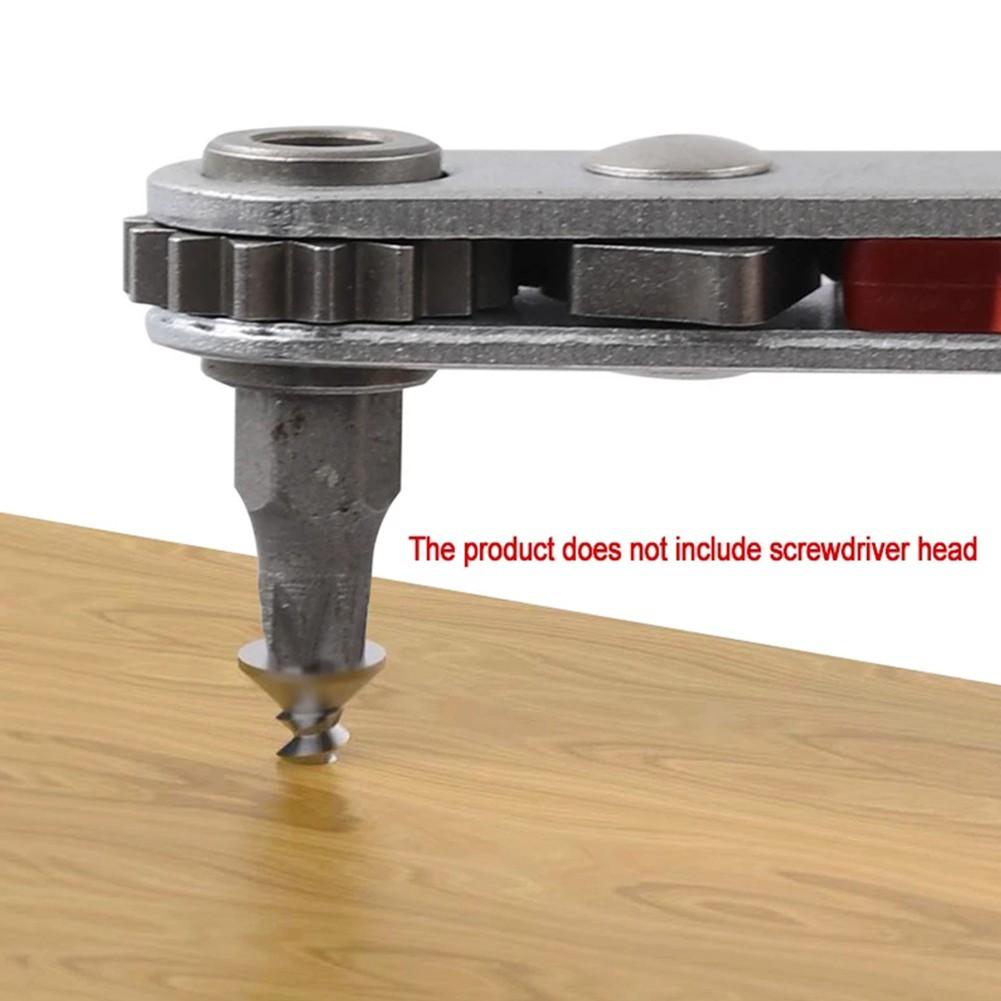 Набор из 2 мини-трещоточных отверток, рукоятка отвертки со смещением 90 градусов