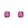 [L1132] - Rose Gold 'Brillants' Gold Plated Earrings - 2 Mm