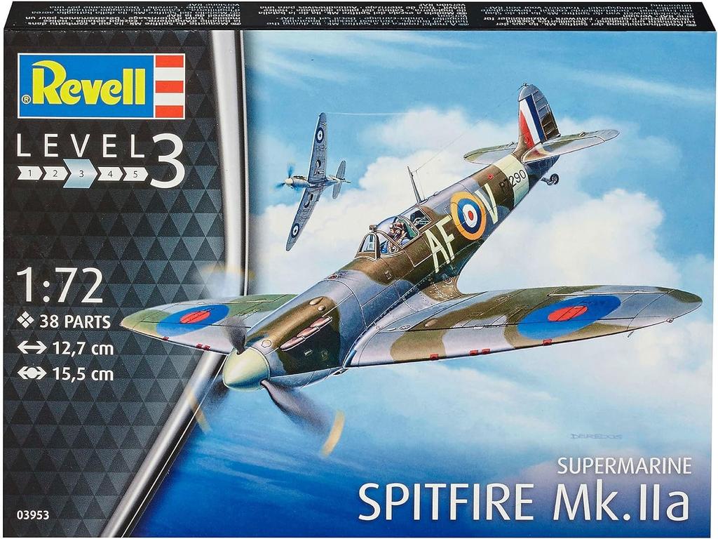 Revell Scale Royal Air Force Spitfire Plastic Model Kit 03953 1/72 MK.IIa