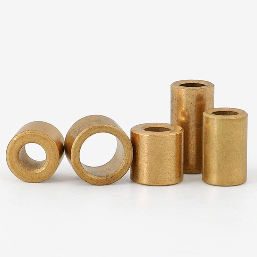 10pcs Sintered Bronze Bearing Sleeve Gold Plain Bearings Durable Bronze Bushings Machine Tools
