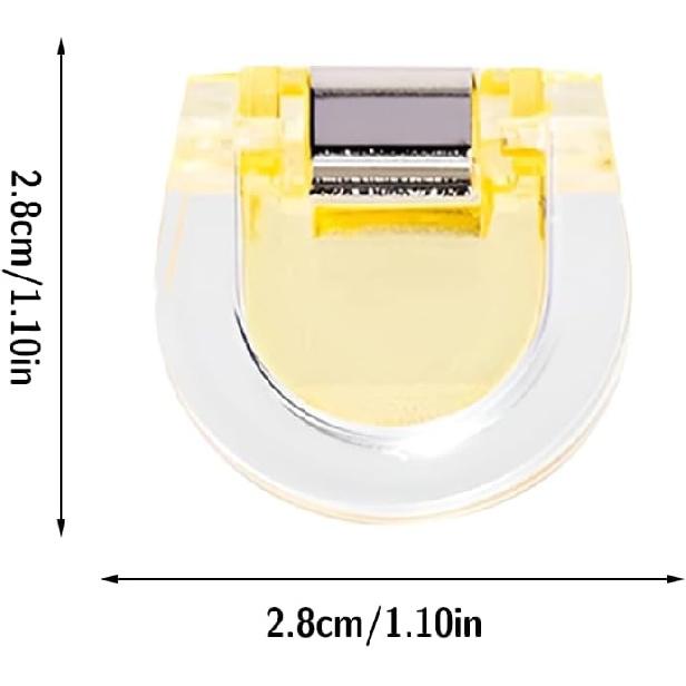 8Pieces Adjustable Hem Clips for Pants Sleeves - Colorful Clothing Clips for tant Shortening,Transparent and Decorative,No Slip Design