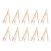 10Pcs Canvas Stand 6.1 Inches Height Pine Multifunctional Durable Foldable Mini Easel Stand for Painting Photos Postcard