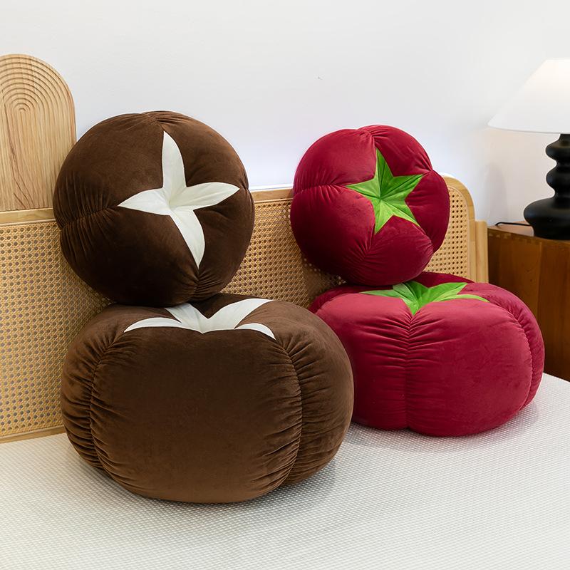 Tomato Pillow Plush Toy Pumpkin Cushion Living Room Sofa Cushion Home Decoration
