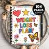Журнал для отслеживания похудения формата А5, дневник для планирования фитнеса, подходит для отслеживания вашего фитнес-путешествия, идеальный подарок для друзей