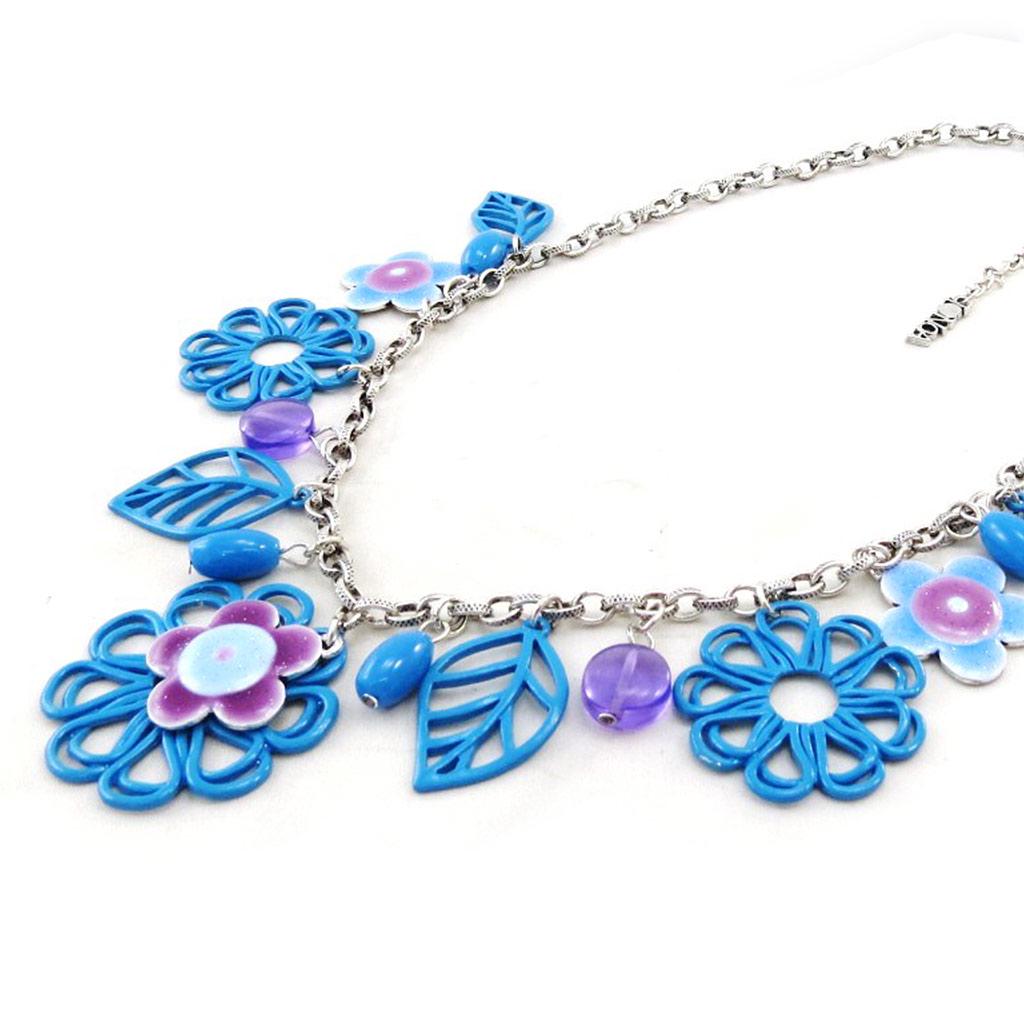 NOA [I9940] - Синее дизайнерское колье Vahiné