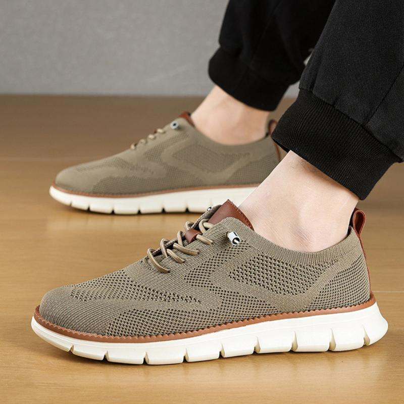 Fashion Men's Summer Casual Sneakers Breathable Ultralight Slip on Shoes Mesh Sneaker Sock Mouth Jogging Athletic Trainers Big Size 48