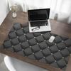 Modern Keyboard Protective Mat Quilted Pattern with Buttons 120x60 cm