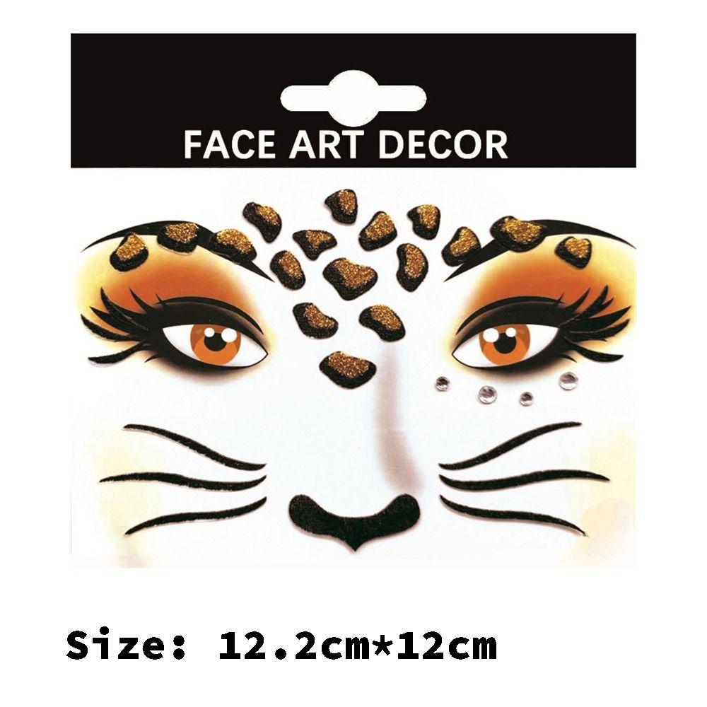Glitter Face Stickers Shining Face Art Decor Glitter Makeup Stickers Theater Gifts Birthday Party