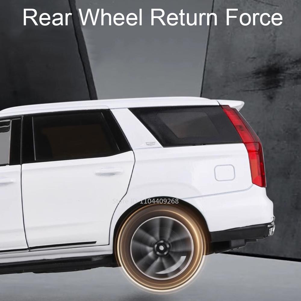 1:Масштабная модель автомобиля Escalade 1:24 Игрушка Амортизаторы Двери Открываются Литой Металл Коллекция Моделей Транспортных Средств Подарки для Детей
