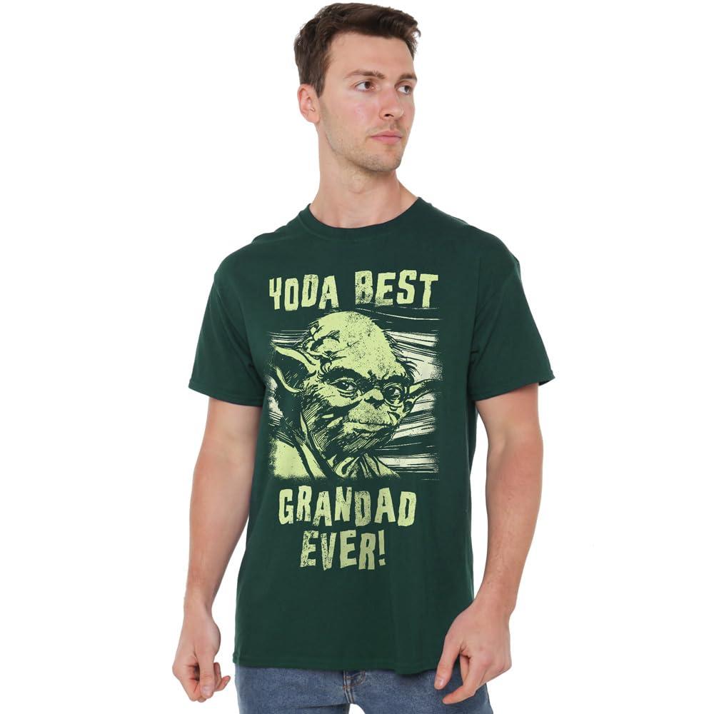 Star Wars Mens Best Grandad Yoda Comic T-Shirt