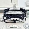 Cat Ear Design Pencil Case Pixel Music Not Print Stationery Bag Pencil Pouch  School Supplies