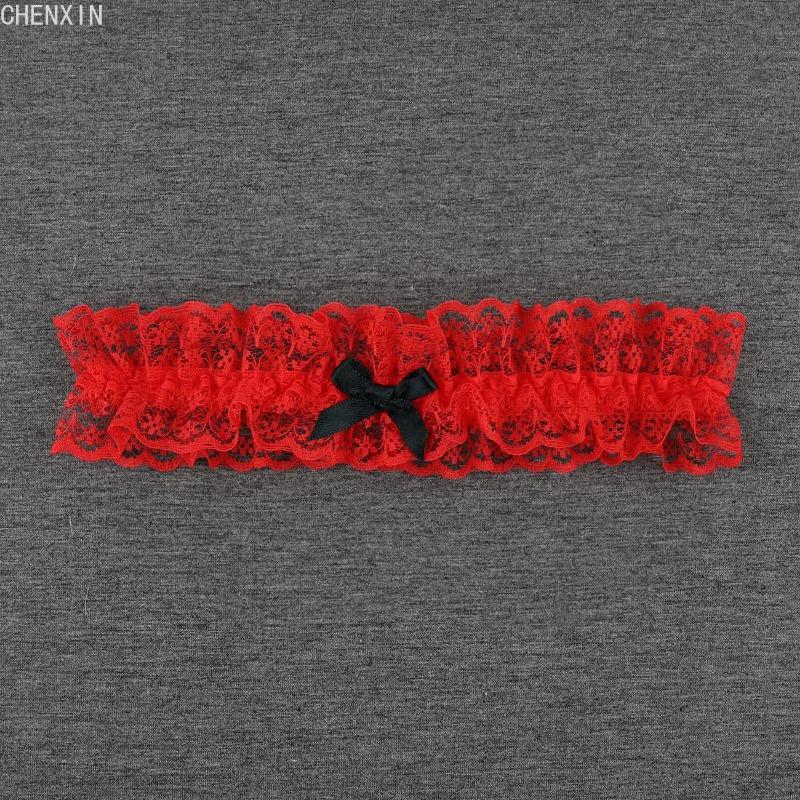 Wedding Garter Lace Floral Sexy Leg Garter Belt White Bowknot Bridal Lingerie Lace Leg Ring Loop Party Cosplay Suspender