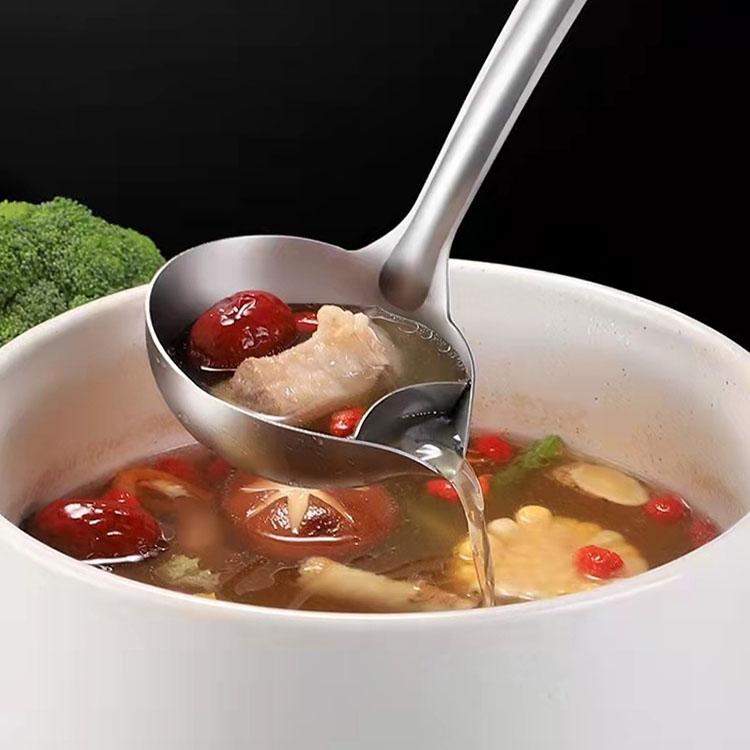 Кухонная ложка для отделения масла, ложка для масляного фильтра, нержавеющая сталь, ковш для отделения масла, пищевая шумовка, сито, ложка для супа в горячем горшке