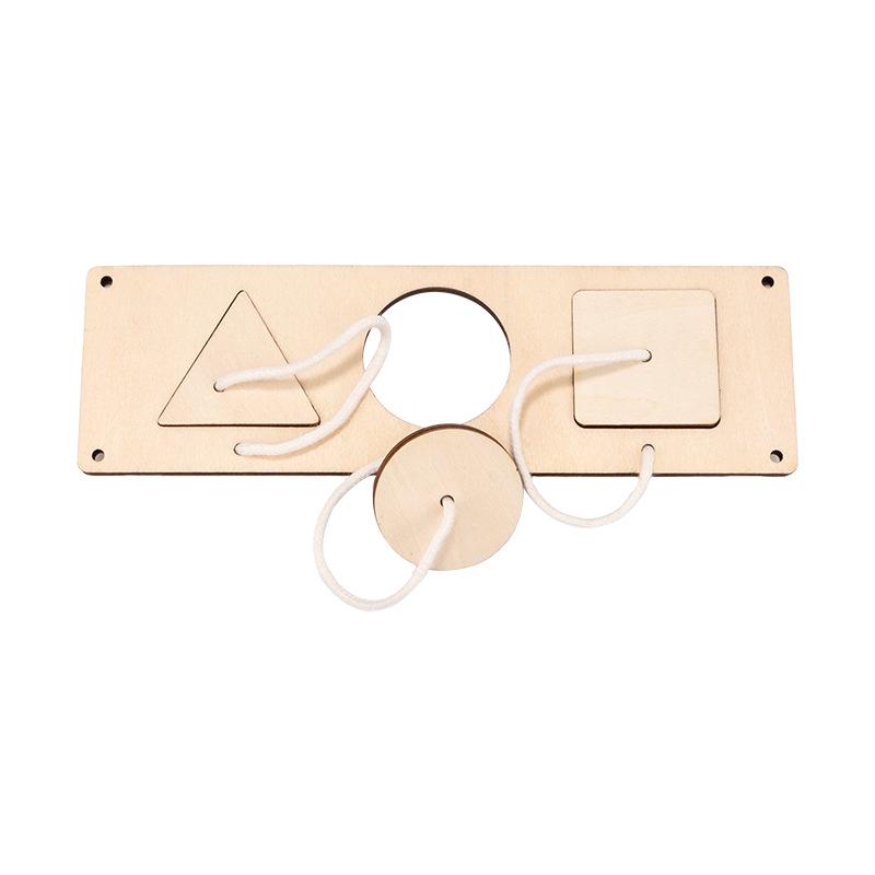 Сделай сам Бизиборд Монтессо Воздушный шар Карета Дверь Развивающая игрушка Деревянная фишка Графическое сопоставление Деревянная деталь Для детей Подарки