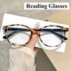 Women'S New Classic Retro Round Frame Reading Glasses Printed Anti-Blue Light Comfortable High-Definition Presbyopia Glasses