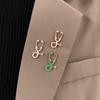 European and American Doctor Who Colorful Cartoon Stethoscope Brooch - Fun Matching Collar Pin Accessory